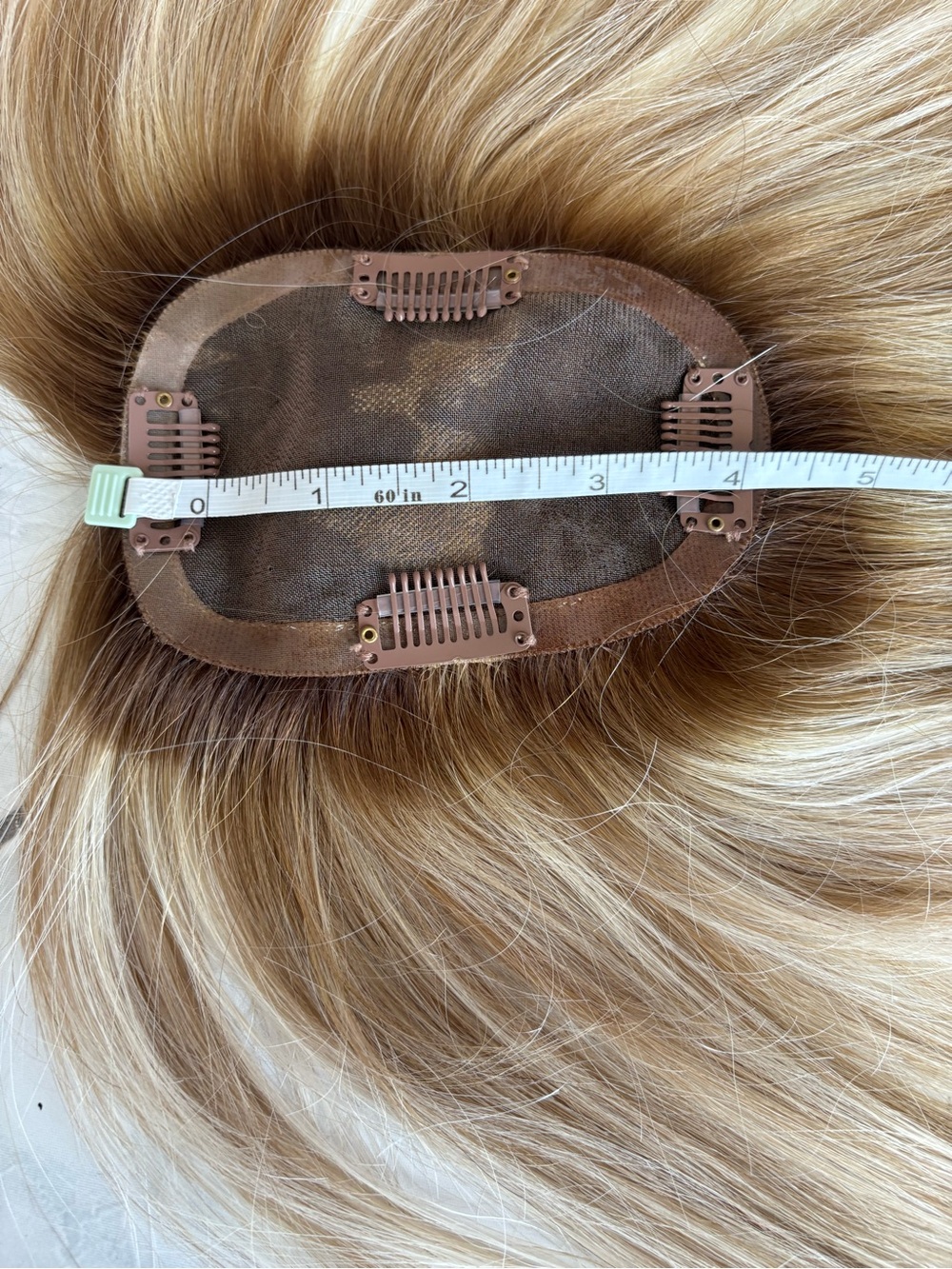 Natural Blonde Clip-In Topper - Lightweight Blonde Hairpiece - Picture 10 of 16